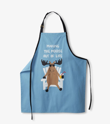 Little Blue House Making The Moose Out Of Life Apron